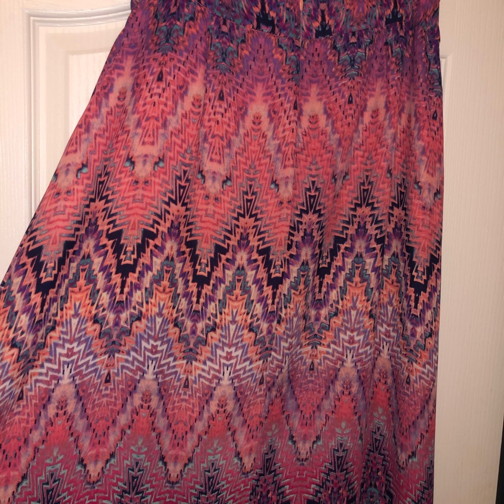 Aztec Print Maxi Skirt (lined)